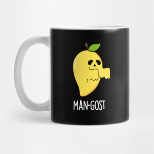 Man-gost Cute Halloween Mango Fruit Ghost Pun Mug